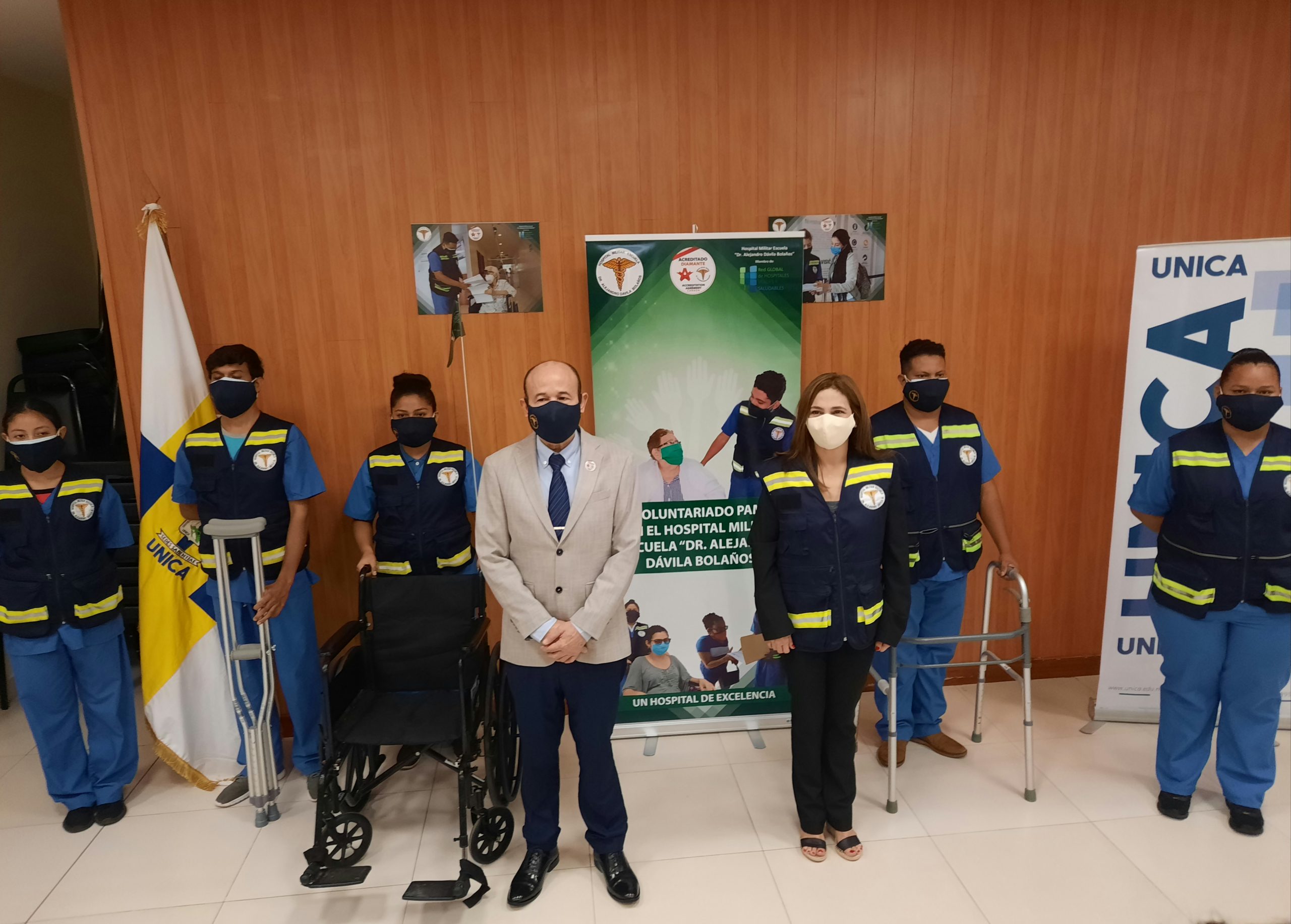 PAME en el Hospital Militar Escuela “Dr. Alejandro Dávila Bolaños” firma convenio con UNICA para fortalecer el programa de voluntariado