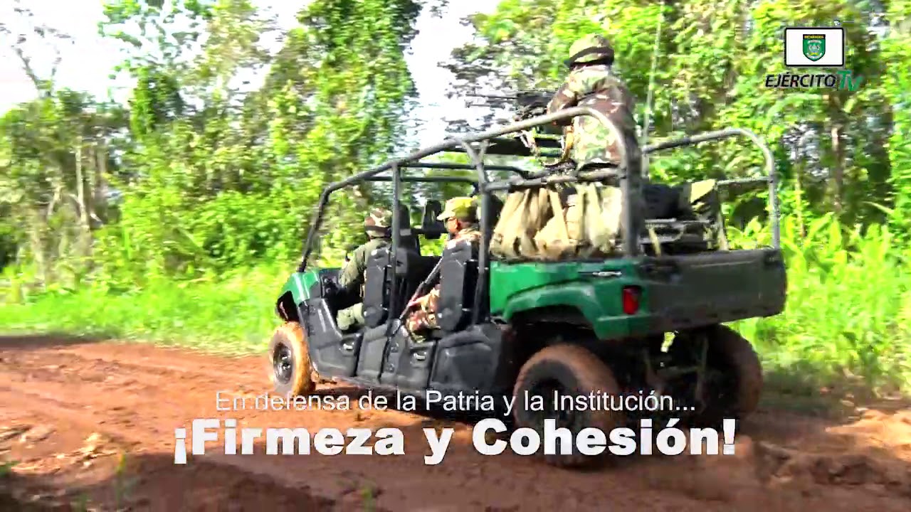 Como soldados de la Patria mantenemos firme la institucionalidad del Ejército de Nicaragua.