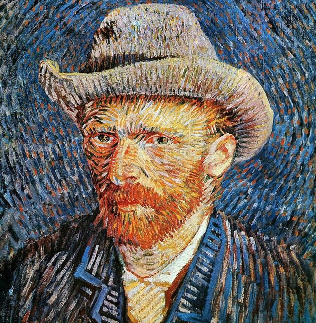 Van Gogh con la oreja cortada