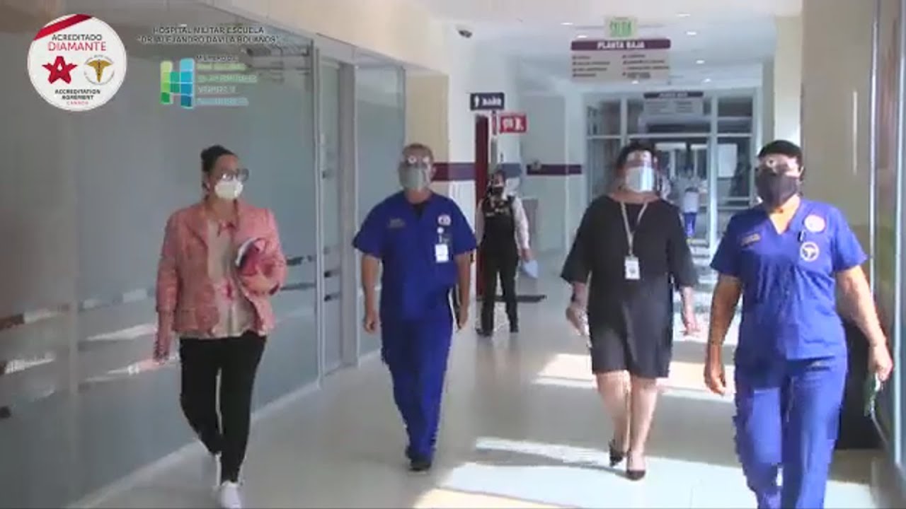 Acreditacion canada visito las areas del hospital Militar